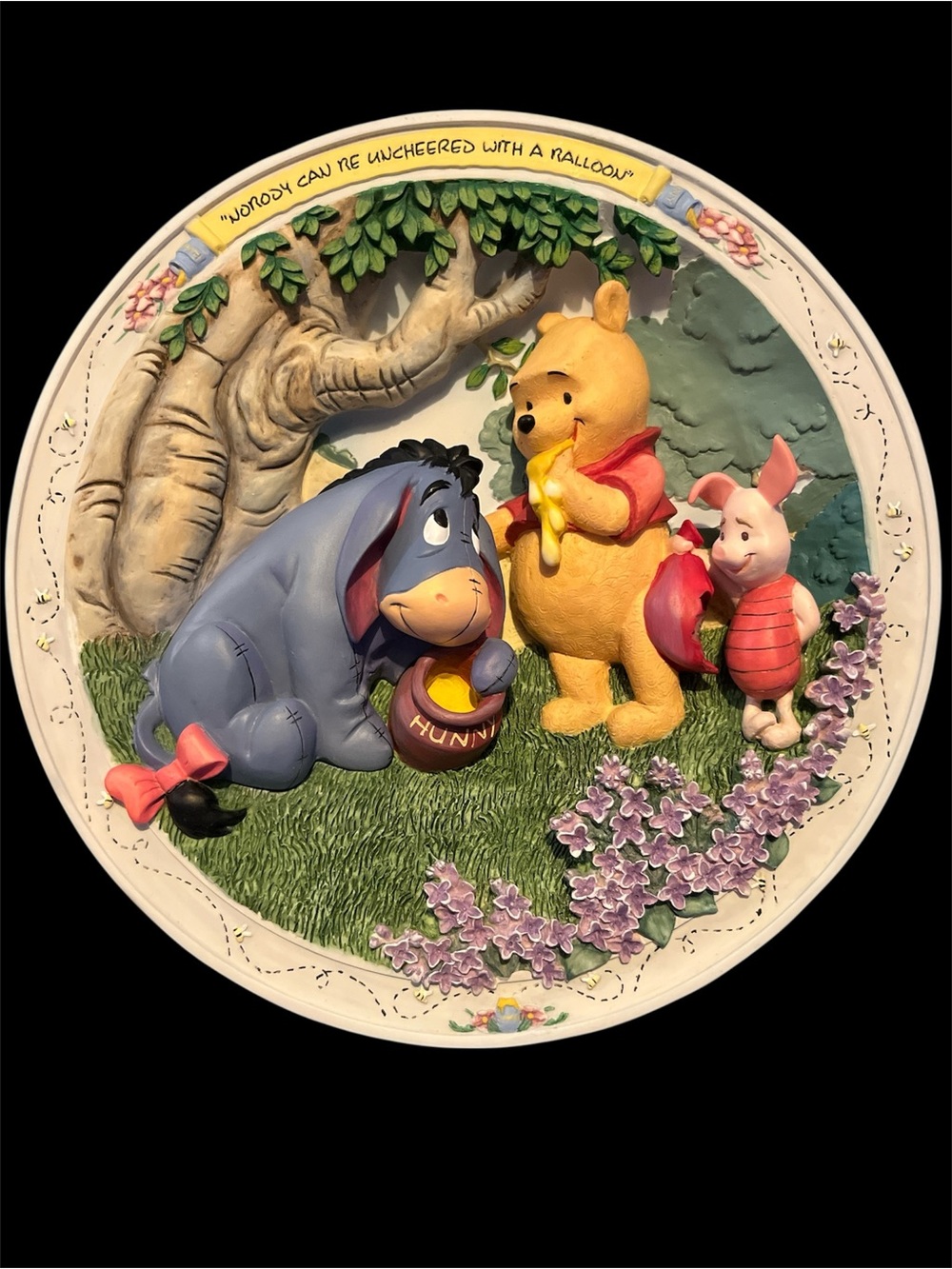 Winnie the Pooh 3D plate “Nobody Can Be Uncheered by a Balloon”
